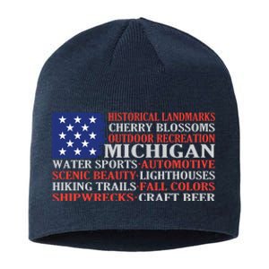 Michigan Characteristic Words Sustainable Beanie