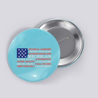 Michigan Characteristic Words Button