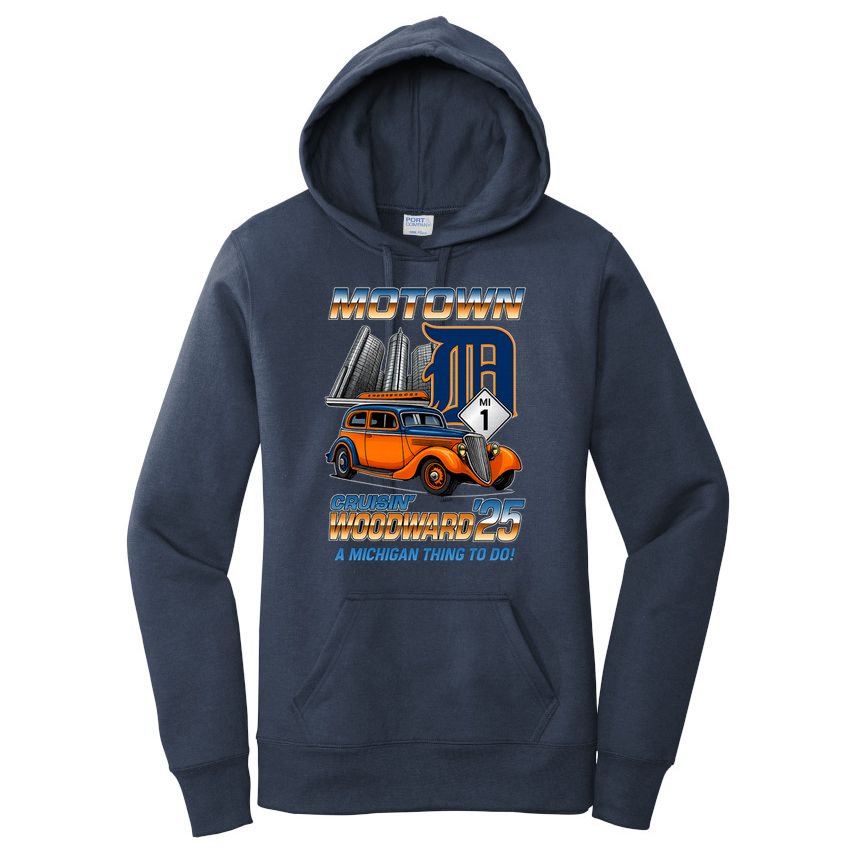 Motown Cruisin Woodward 2025 Women's Pullover Hoodie