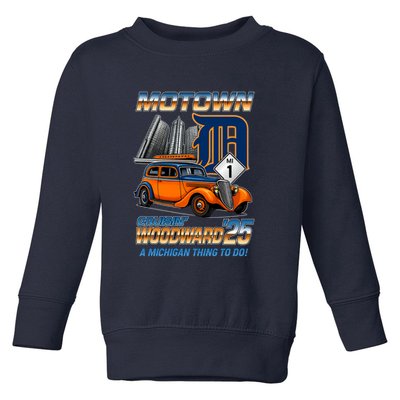 Motown Cruisin Woodward 2025 Toddler Sweatshirt
