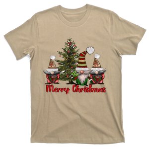 Merry Christmas With Mexican Gnomes Xmas Tree Lights Pajamas T-Shirt