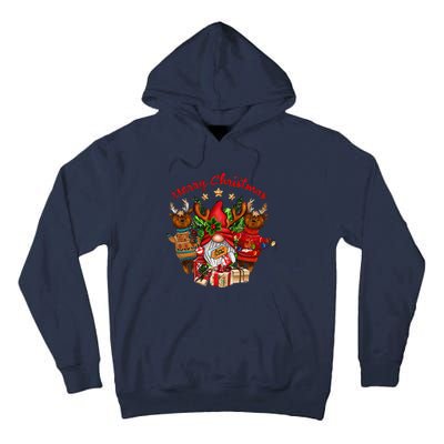 Merry Christmas With Deers And Gnomes Matching Family Gifts Tall Hoodie