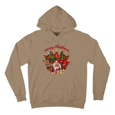 Merry Christmas With Deers And Gnomes Matching Family Gifts Hoodie