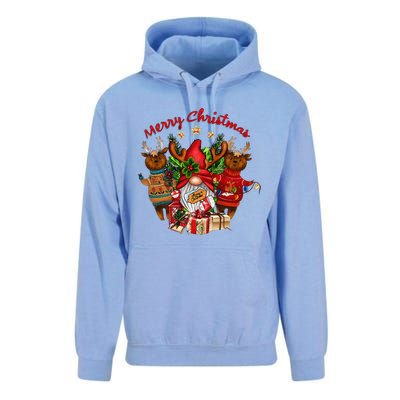 Merry Christmas With Deers And Gnomes Matching Family Gifts Unisex Surf Hoodie