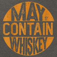 May Contain Whiskey Funny Liquor Drinking Cotton Canvas Backpack