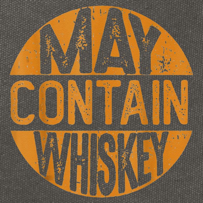 May Contain Whiskey Funny Liquor Drinking Cotton Canvas Backpack