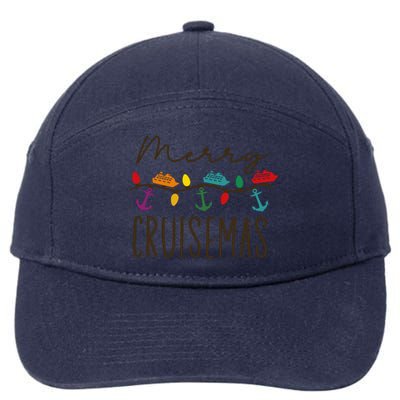 Merry Cruisemas Xmas Christmas Holiday 7-Panel Snapback Hat