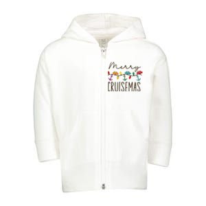 Merry Cruisemas Xmas Christmas Holiday Toddler Zip Fleece Hoodie