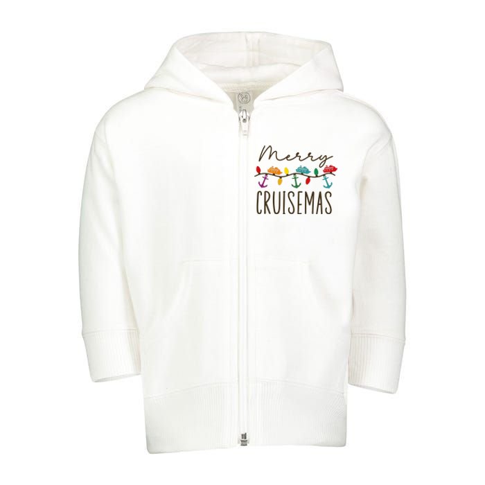 Merry Cruisemas Xmas Christmas Holiday Toddler Zip Fleece Hoodie