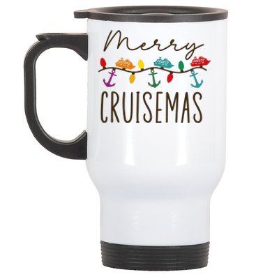 Merry Cruisemas Xmas Christmas Holiday Stainless Steel Travel Mug