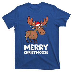 Merry Christmas Xmas Merry Christmoose Santa Hat Moose Gift T-Shirt