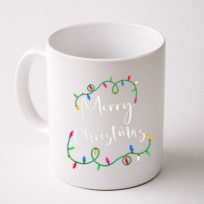 Merry Christmas Xmas Christmas Lights Family Holiday Gifts Coffee Mug