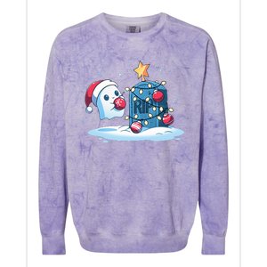 Merry Cryptmas XMas Booo Cryptmas Scary Colorblast Crewneck Sweatshirt