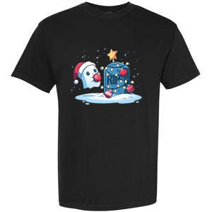 Merry Cryptmas XMas Booo Cryptmas Scary Garment-Dyed Heavyweight T-Shirt