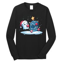 Merry Cryptmas XMas Booo Cryptmas Scary Long Sleeve Shirt