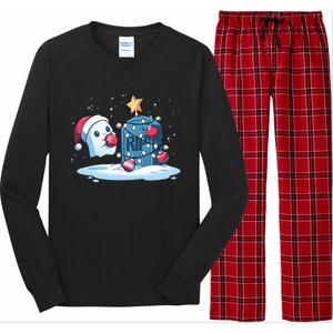 Merry Cryptmas XMas Booo Cryptmas Scary Long Sleeve Pajama Set