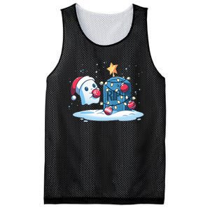 Merry Cryptmas XMas Booo Cryptmas Scary Mesh Reversible Basketball Jersey Tank