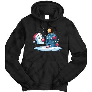 Merry Cryptmas XMas Booo Cryptmas Scary Tie Dye Hoodie