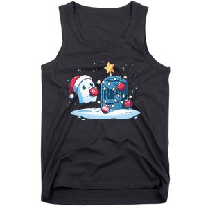 Merry Cryptmas XMas Booo Cryptmas Scary Tank Top