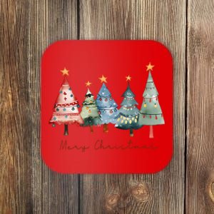 Merry Christmas Xmas Holiday Christmas Tree Xmas Coaster