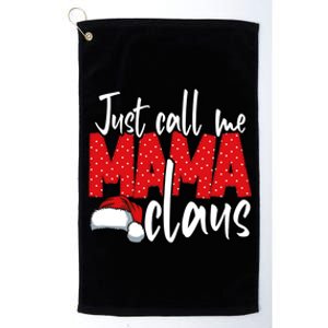 Mom Christmas Xmas Day Santa Mama Happy Holidays Mommy Gift Platinum Collection Golf Towel