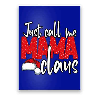 Mom Christmas Xmas Day Santa Mama Happy Holidays Mommy Gift Poster