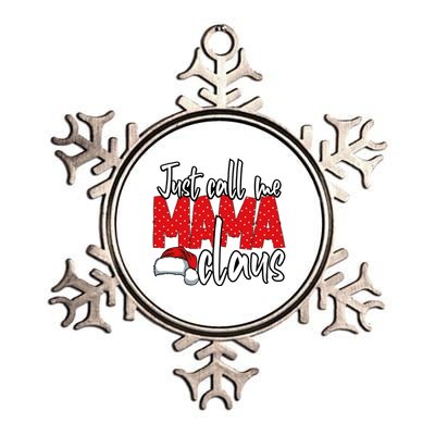 Mom Christmas Xmas Day Santa Mama Happy Holidays Mommy Gift Metallic Star Ornament