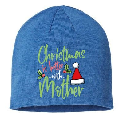 Mom Christmas Xmas Day Santa Mama Happy Holidays Mommy Gift Sustainable Beanie