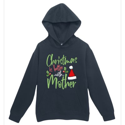 Mom Christmas Xmas Day Santa Mama Happy Holidays Mommy Gift Urban Pullover Hoodie