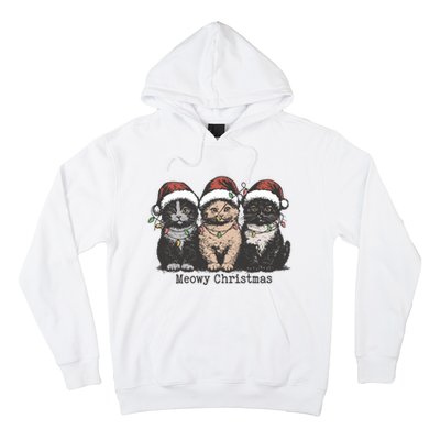 Meowy Christmas Xmas Cat Hoodie