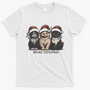 Meowy Christmas Xmas Cat T-Shirt