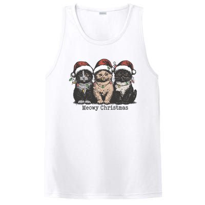 Meowy Christmas Xmas Cat PosiCharge Competitor Tank