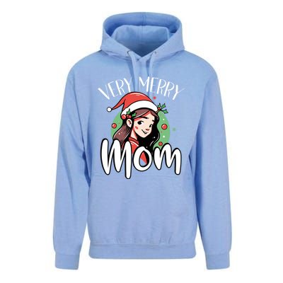 Mom Christmas Xmas Day Santa Mama Happy Holidays Mommy Great Gift Unisex Surf Hoodie