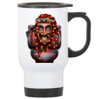 Merry Christmas Xmas Speakerman Funny Stainless Steel Travel Mug