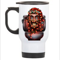 Merry Christmas Xmas Speakerman Funny Stainless Steel Travel Mug