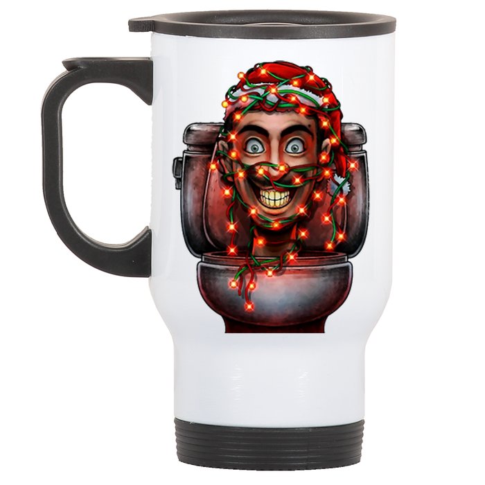 Merry Christmas Xmas Speakerman Funny Stainless Steel Travel Mug