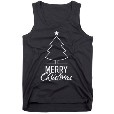 Merry Christmas Xmas Tree Tank Top