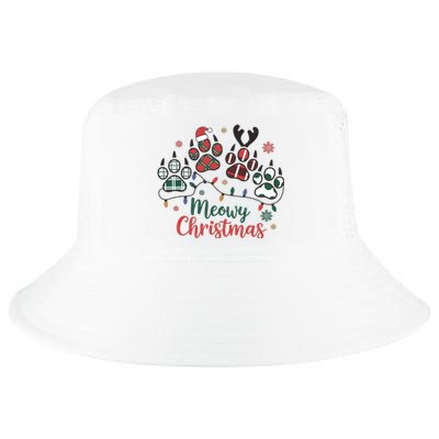 Meowy Christmas Xmas Holiday Cat Lover Cool Comfort Performance Bucket Hat