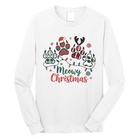 Meowy Christmas Xmas Holiday Cat Lover Long Sleeve Shirt