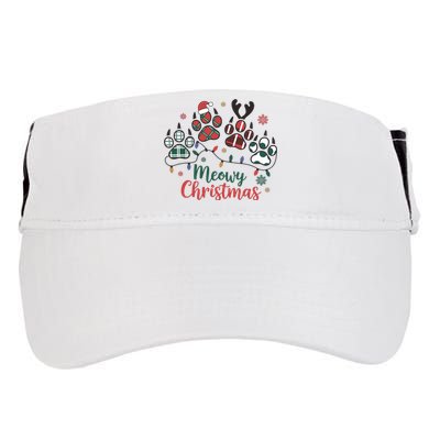 Meowy Christmas Xmas Holiday Cat Lover Adult Drive Performance Visor