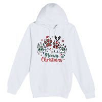 Meowy Christmas Xmas Holiday Cat Lover Premium Pullover Hoodie