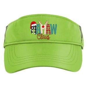 Mamaw Claus Xmas Happy Family New Santa Claus Christmas Gift Adult Drive Performance Visor