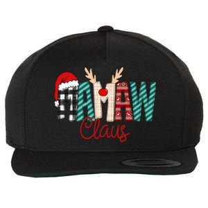 Mamaw Claus Xmas Happy Family New Santa Claus Christmas Gift Wool Snapback Cap