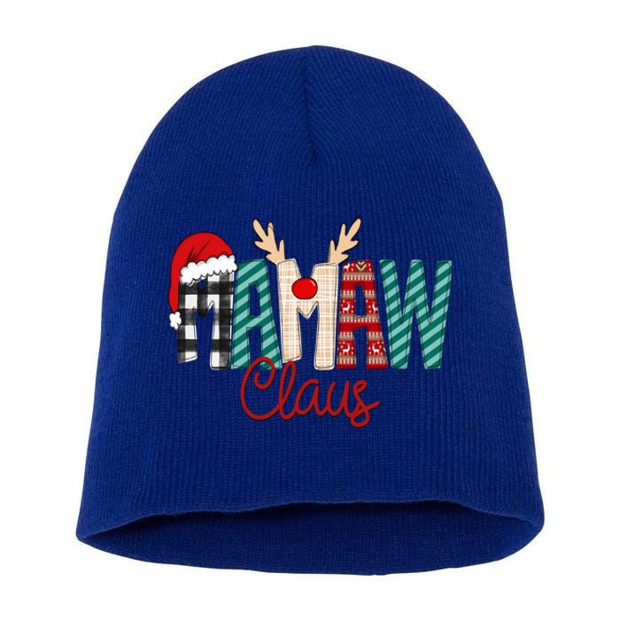 Mamaw Claus Xmas Happy Family New Santa Claus Christmas Gift Short Acrylic Beanie