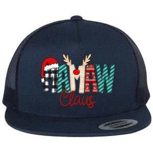 Mamaw Claus Xmas Happy Family New Santa Claus Christmas Gift Flat Bill Trucker Hat