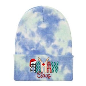 Mamaw Claus Xmas Happy Family New Santa Claus Christmas Gift Tie Dye 12in Knit Beanie