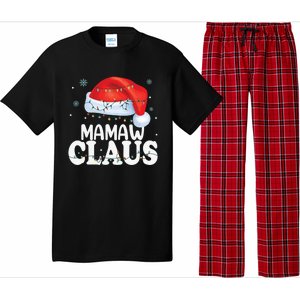 Mamaw Claus Xmas Family Matching Funny Grandma Christmas Cute Gift Pajama Set