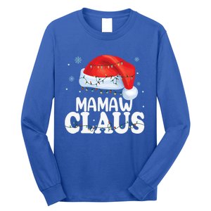 Mamaw Claus Xmas Family Matching Funny Grandma Christmas Cute Gift Long Sleeve Shirt