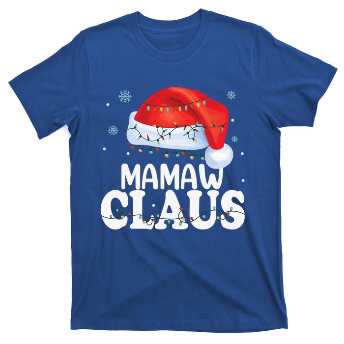 Mamaw Claus Xmas Family Matching Funny Grandma Christmas Cute Gift T-Shirt