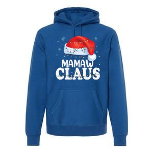 Mamaw Claus Xmas Family Matching Funny Grandma Christmas Cute Gift Premium Hoodie